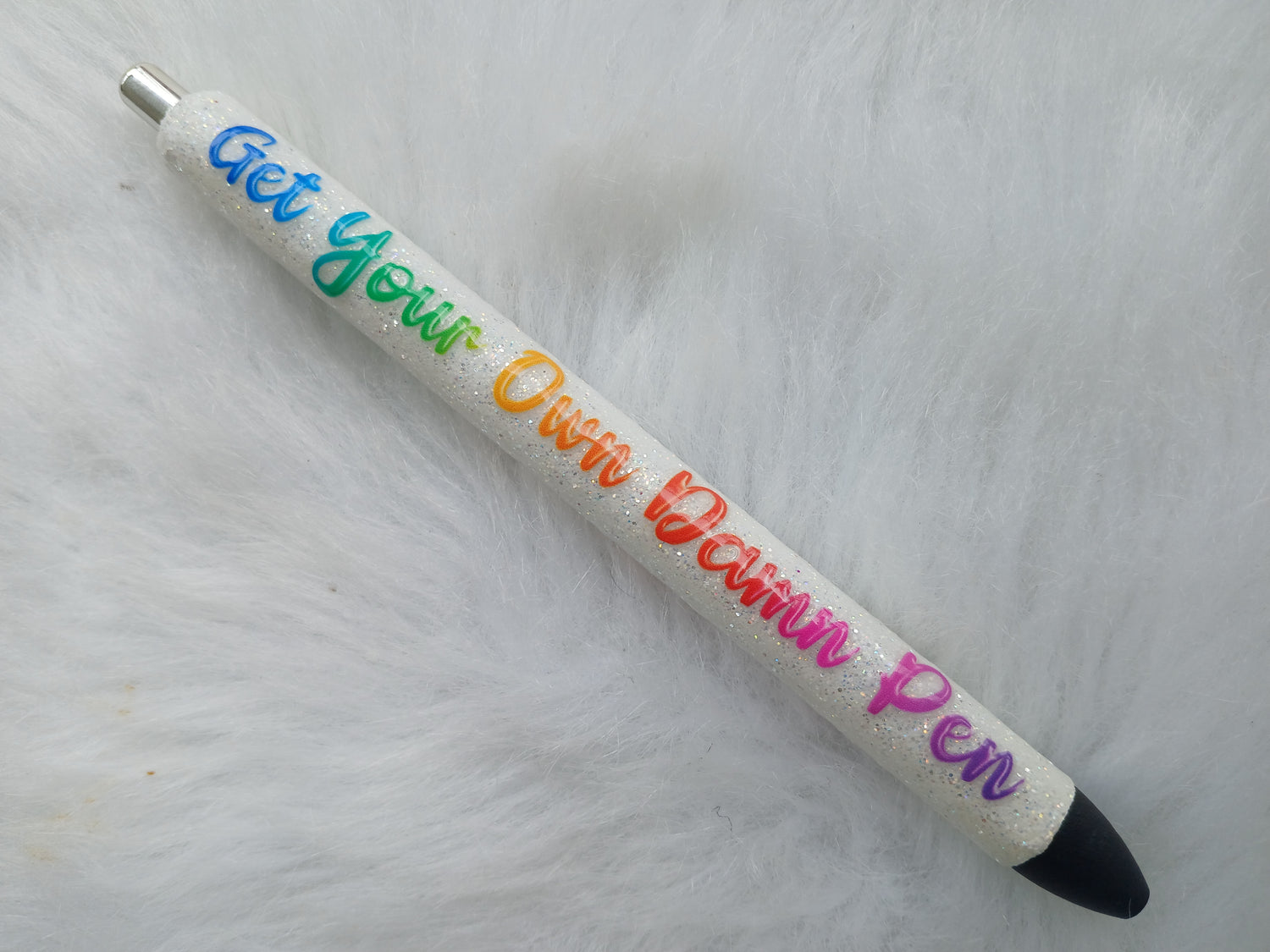 Glittered gel pens