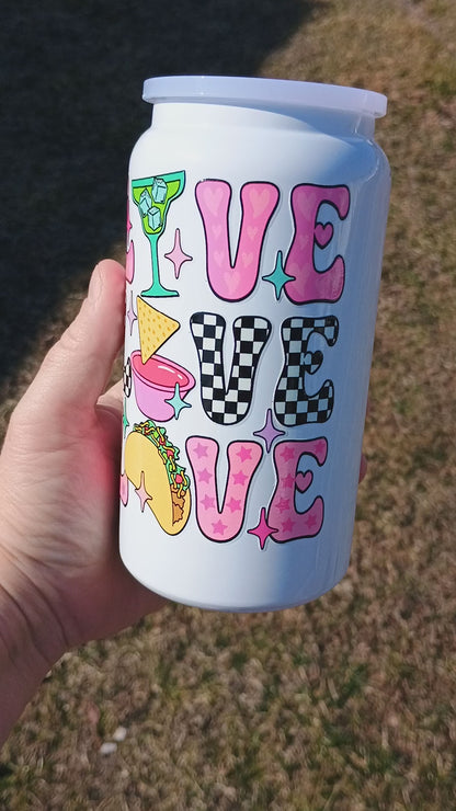 16 oz live love love tacos 🌮 can