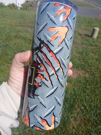 Fatherhood is a walk in the park 20 oz tumbler